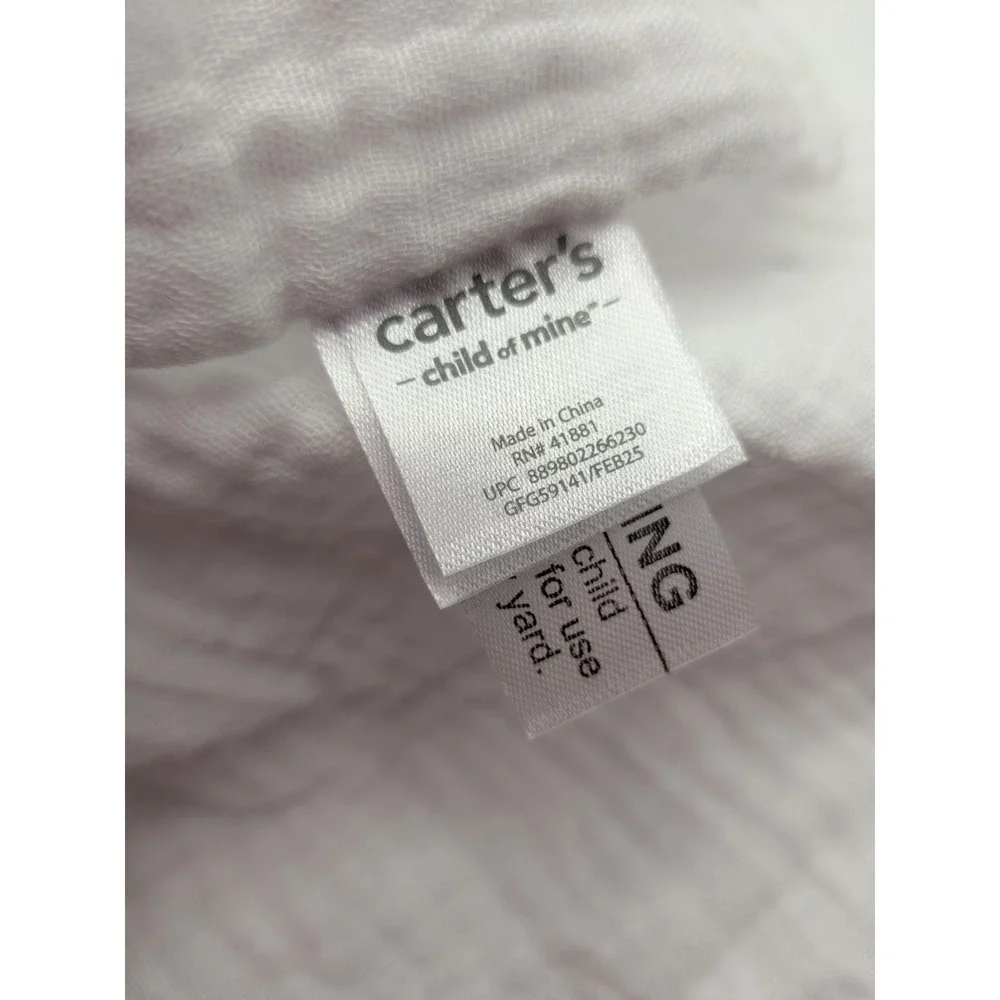 Carters Child Of Mine‎ Lamb Lovey Plush White Security Blanket Cotton